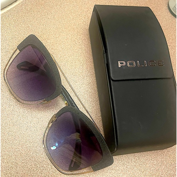 POLICE 🕶️ Police Sparkle Black Glitter Square
Sunglasses 54mm. Made in Italy - Picture 6 of 8
